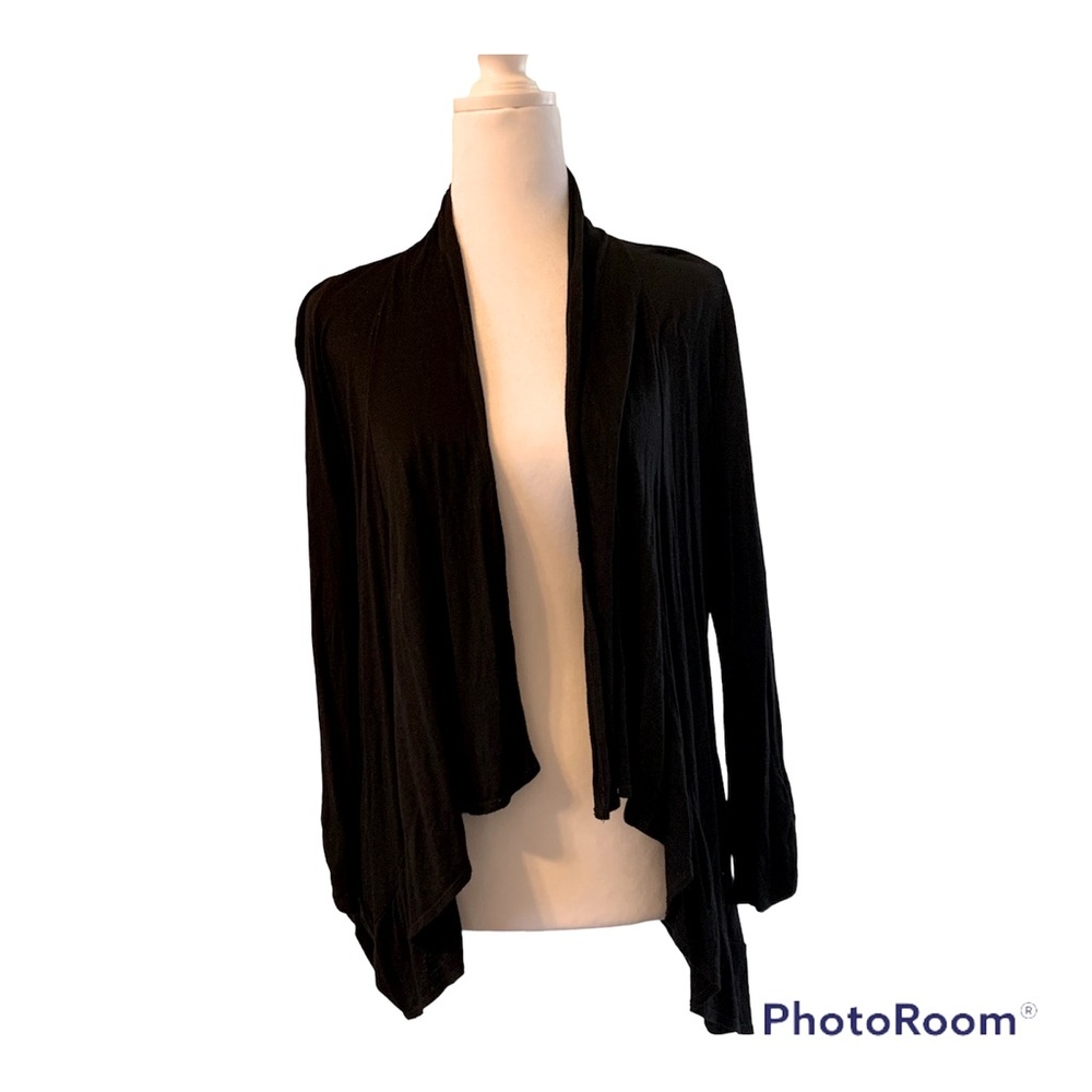 Motherhood Maternity Lightweight Open Front Cardigan Coverup in Black size Sm